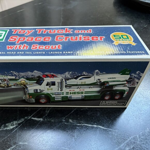 HESS 2014 COLLECTABLE TOY TRUCK AND SPACE CRUISER WITH SCOUT - NIB-UNOPENED - Picture 6 of 6